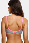 Rosaline Essentials Double Layered Non Wired 3/4th Coverage T-Shirt Bra - Grey Melange — thumbnail 3
